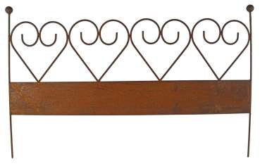 Wunderschöner Rankzaun Herzen ca. 51 cm - Gartendekoration